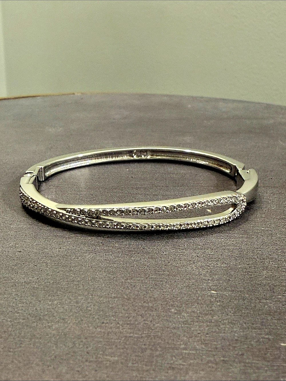 Swarovski Crystal Pavé Silver-Tone Bracelet
